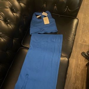 Fabletics Blue Skirt/Top set